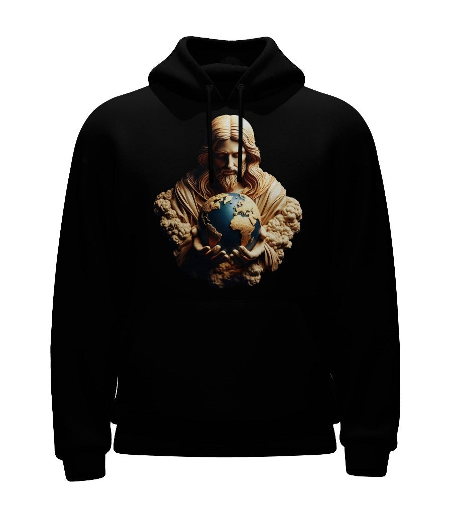 Holy spirit black hoodie Heal the world