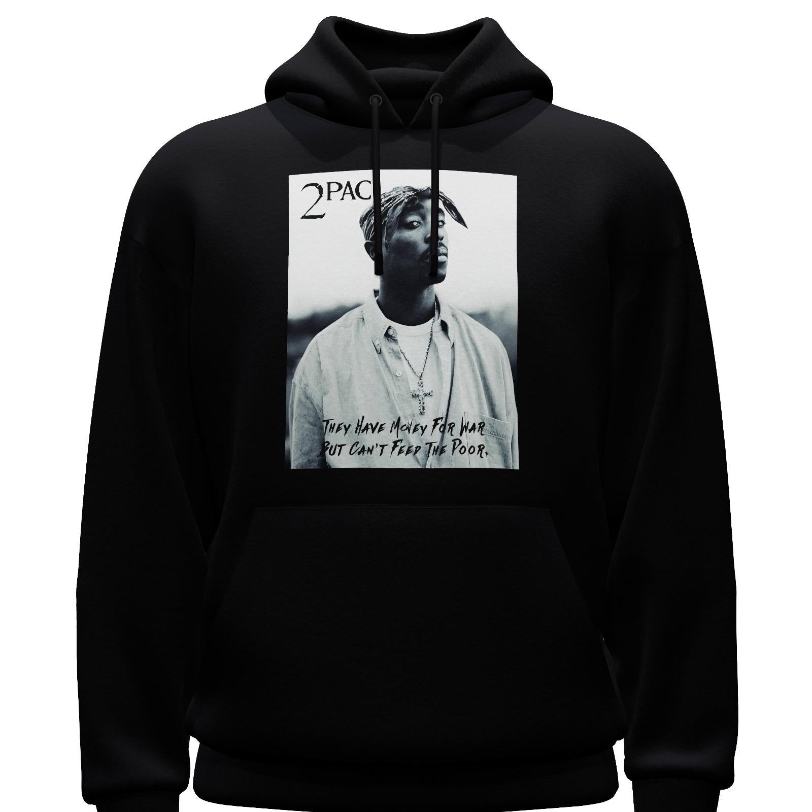 2pac money for war black Hoodie Khado