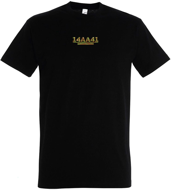 A41 black T-shirt army logo