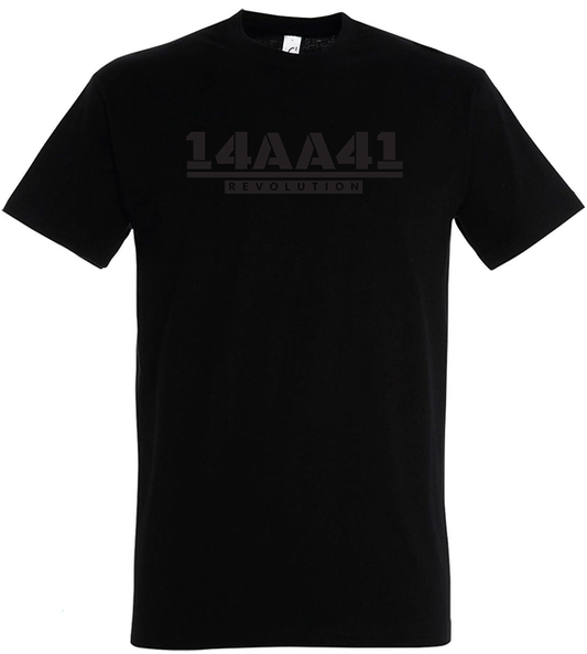 A41 black T-shirt black logo