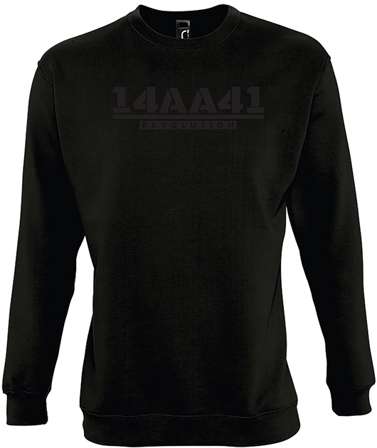 A41 black sweatshirt black logo