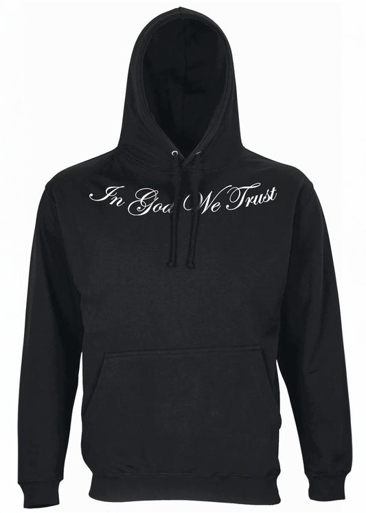 Holy spirit black hoodie cursive