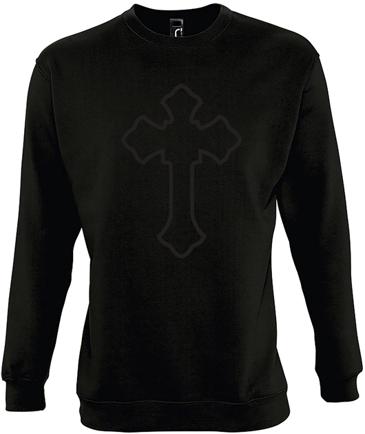 Holy spirit black sweatshirt black logo