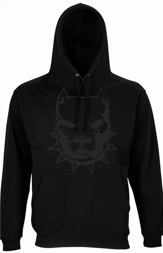 King Alpha black hoodie black logo