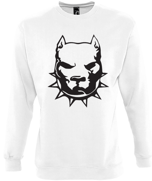 King Alpha white sweatshirt black logo