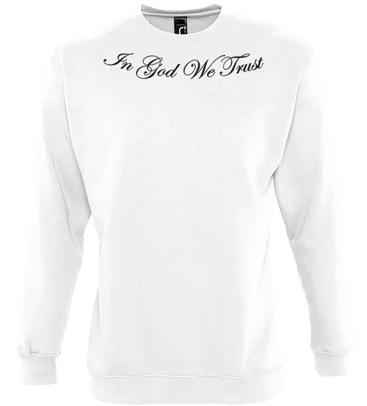 Holy spirit white sweatshirt cursive