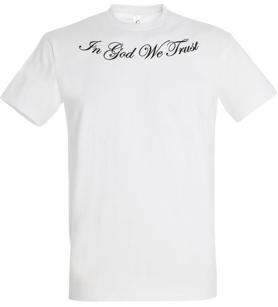 Holy spirit white t-shirt cursive