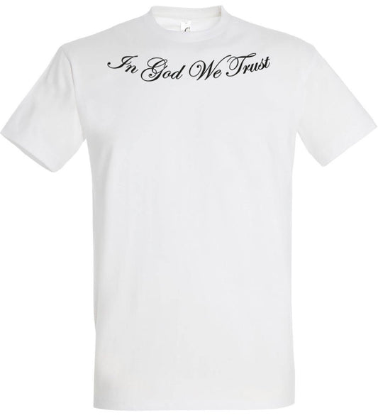 Holy spirit white t-shirt cursive