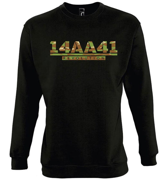A41 black Sweatshirt camo logo