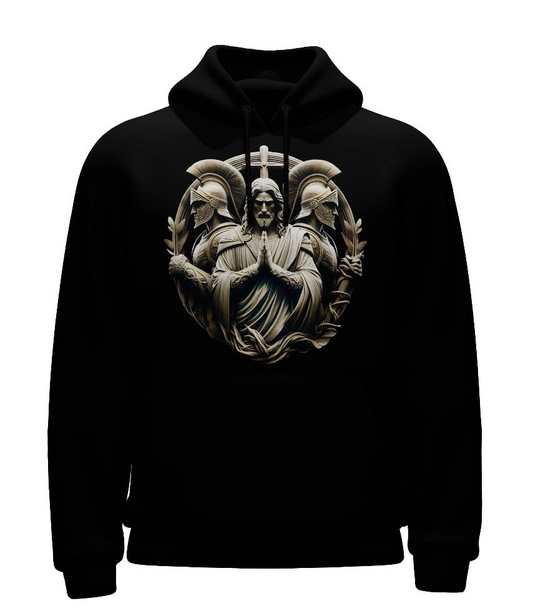 Holy spirit black hoodie Jesus and Archangel guardians