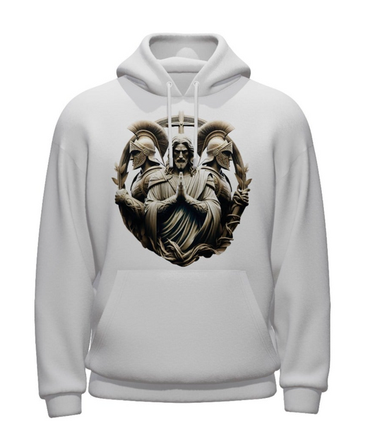 Holy spirit white hoodie Jesus and Archangel guardians